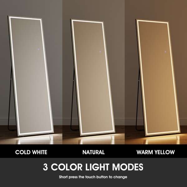 Ella Framed Full-Length Mirror with Adjustable Lighting
