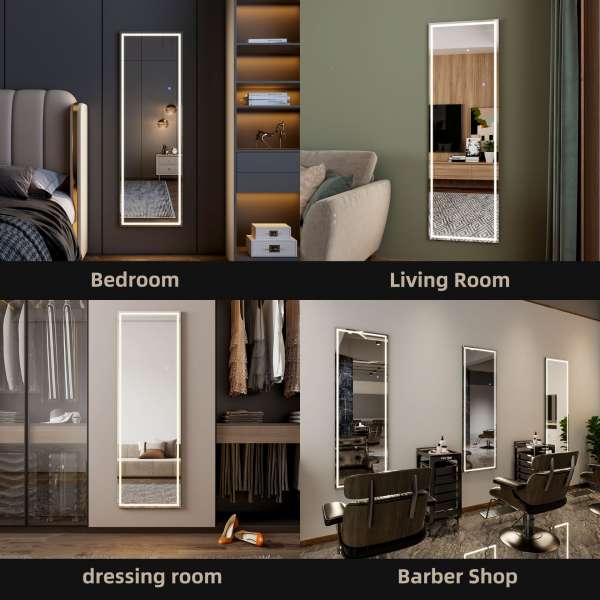 Ella Framed Full-Length Mirror with Adjustable Lighting