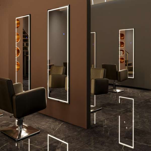 Ella Framed Full-Length Mirror with Adjustable Lighting