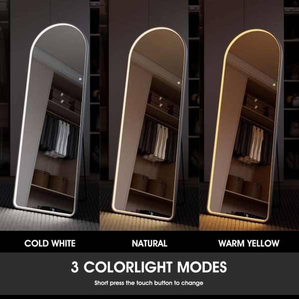 Sophie Arched Full-Length Mirror with Adjustable Lighting