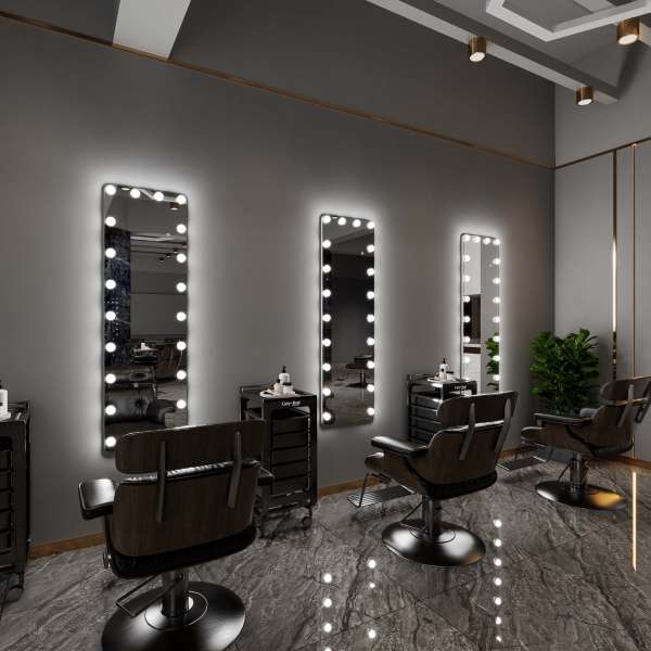 Chloe Hollywood Full-Length Mirror with Adjustable Lighting