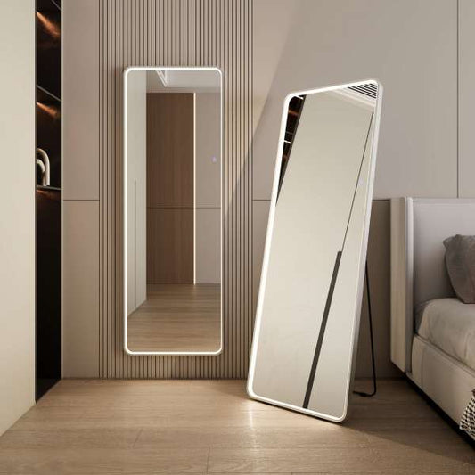 Maya Framed Full-Length Mirror with Adjustable Lighting