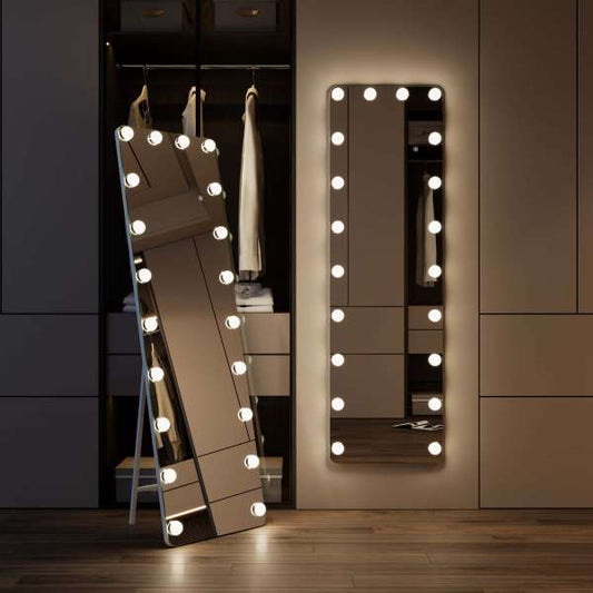 Chloe Hollywood Full-Length Mirror with Adjustable Lighting
